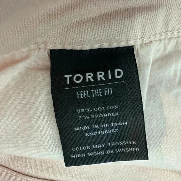 Torrid Womens 5 Inch Vintage Stretch High-rise Shorts Denim Plus Size 22 Pink - Picture 7 of 13